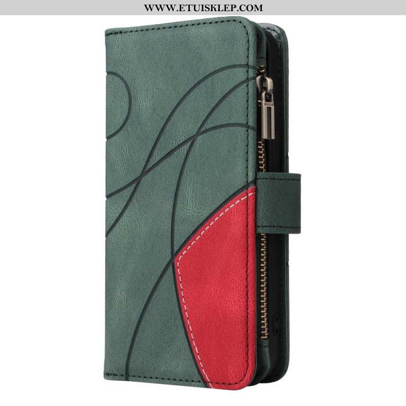 Etui Folio do Oppo A54 5G / A74 5G Dwukolorowa Z Portmonetką